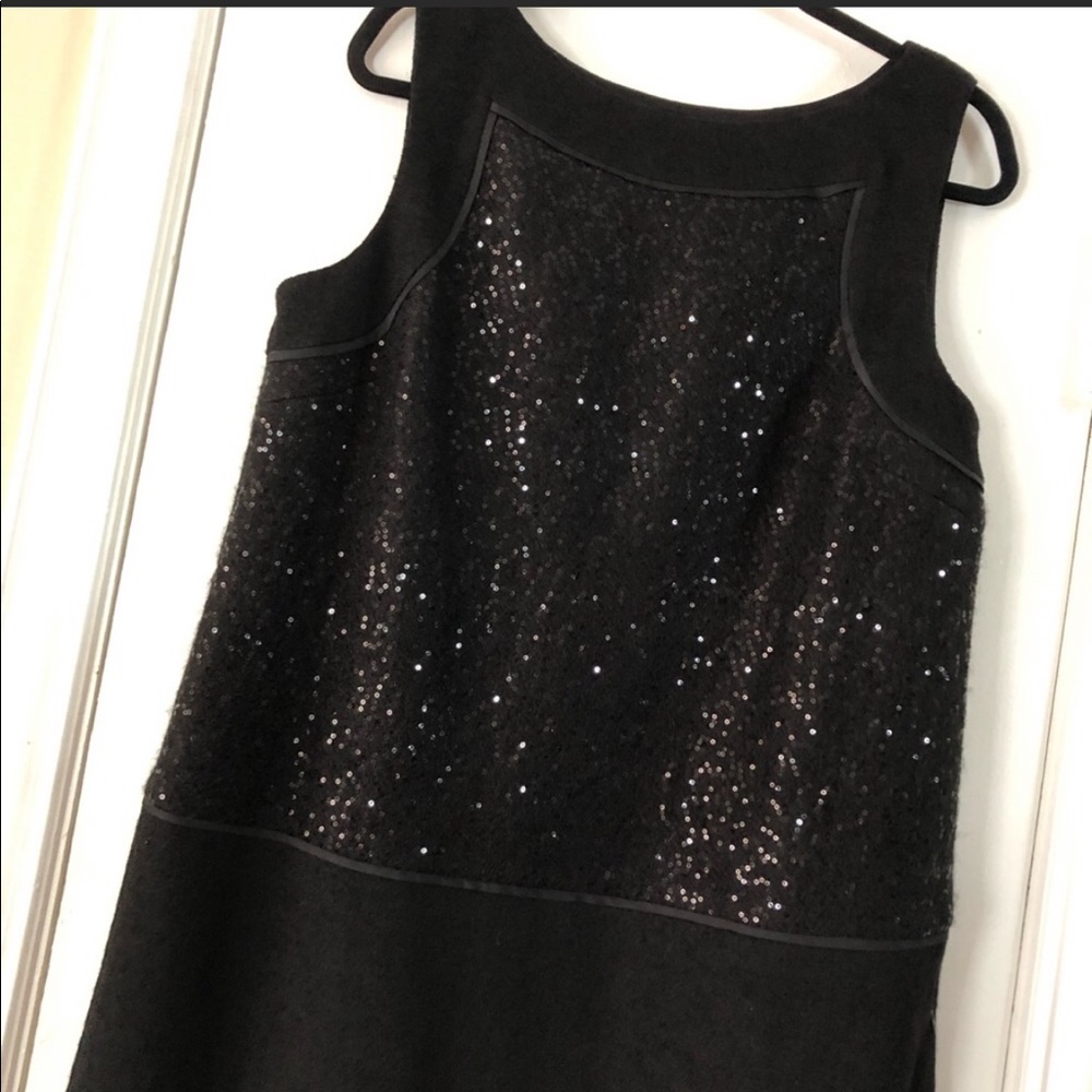 NEW LOFT black sequin cocktail dress size 14